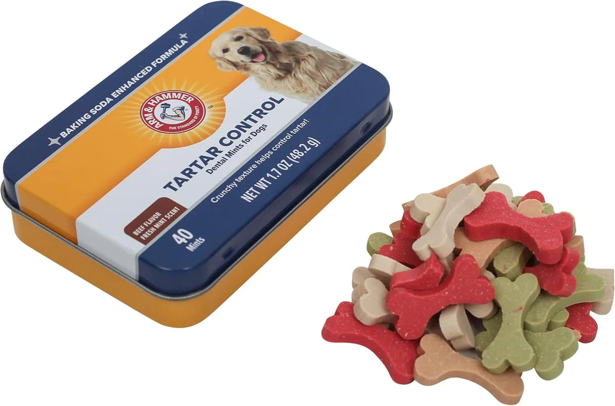 ARM & HAMMER - Arm & Hammer for Pets Tartar Control Dental Mints for Dogs Beef Flavor 40 Piezas 2 Pack - The Red Vitamin MX - Cuidado Dental Para Perros - {{ shop.shopifyCountryName }}
