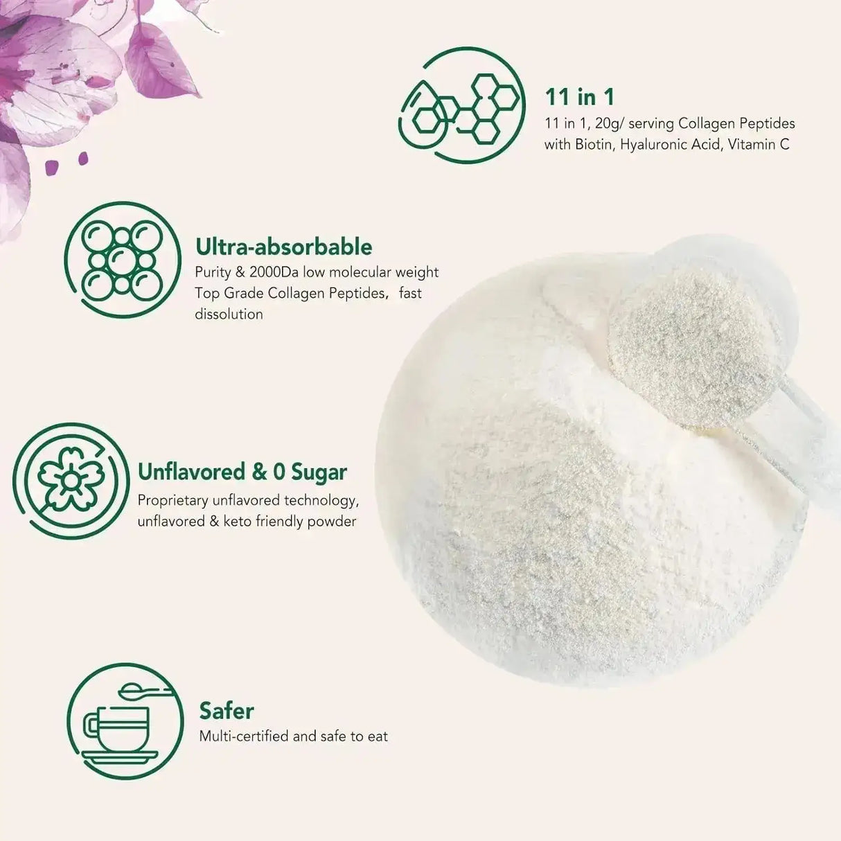 VEV - VEV Multi Collagen Peptides Powder 1 Lb. - The Red Vitamin MX - Suplementos Alimenticios - {{ shop.shopifyCountryName }}