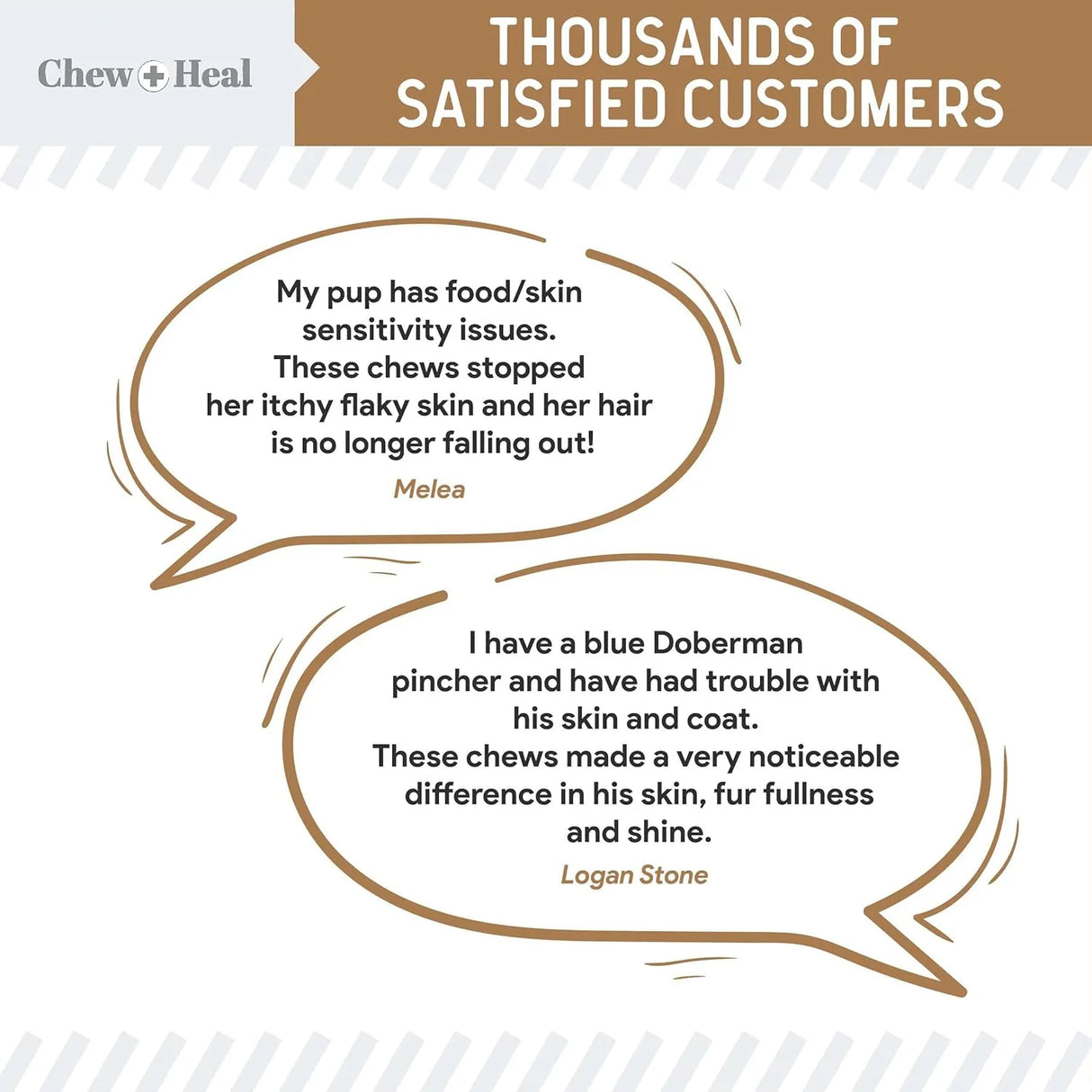 CHEW + HEAL - Chew + Heal Labs Omega Treats for Skin and Coat Peanut Butter Flavor 180 Masticables 2 Pack - The Red Vitamin MX - Aceite De Pescado Para Perros - {{ shop.shopifyCountryName }}