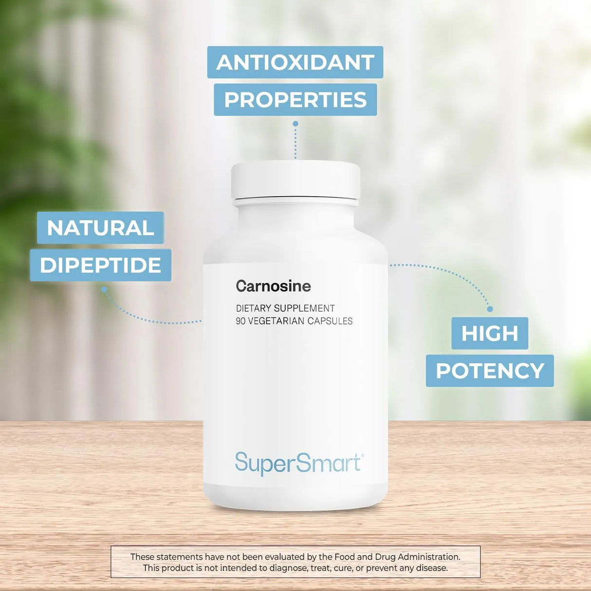 SUPERSMART - Supersmart Carnosine 1500Mg. 90 Capsulas - The Red Vitamin MX - Suplementos Alimenticios - {{ shop.shopifyCountryName }}