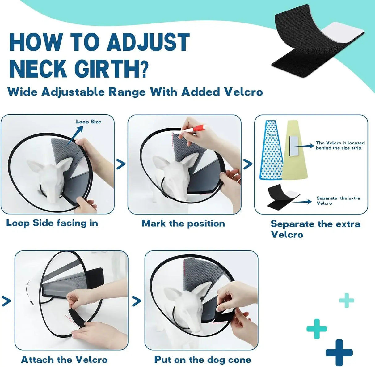 SUPET - Supet Dog Cone Collar Adjustable After Surgery LARGE 14.0-17.5" - The Red Vitamin MX - Collares y Conos De Recuperación Para Perros - {{ shop.shopifyCountryName }}