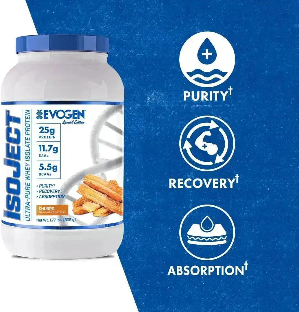 EVOGEN - Evogen Isoject Whey Isolate Protein Churro 806Gr. - The Red Vitamin MX - Suplementos Alimenticios - {{ shop.shopifyCountryName }}