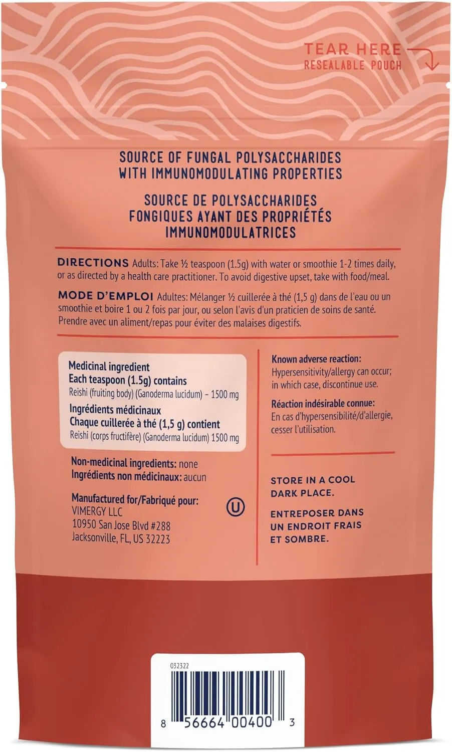 VIMERGY - Vimergy Reishi Powder 50Gr. - The Red Vitamin MX - Suplementos Alimenticios - {{ shop.shopifyCountryName }}