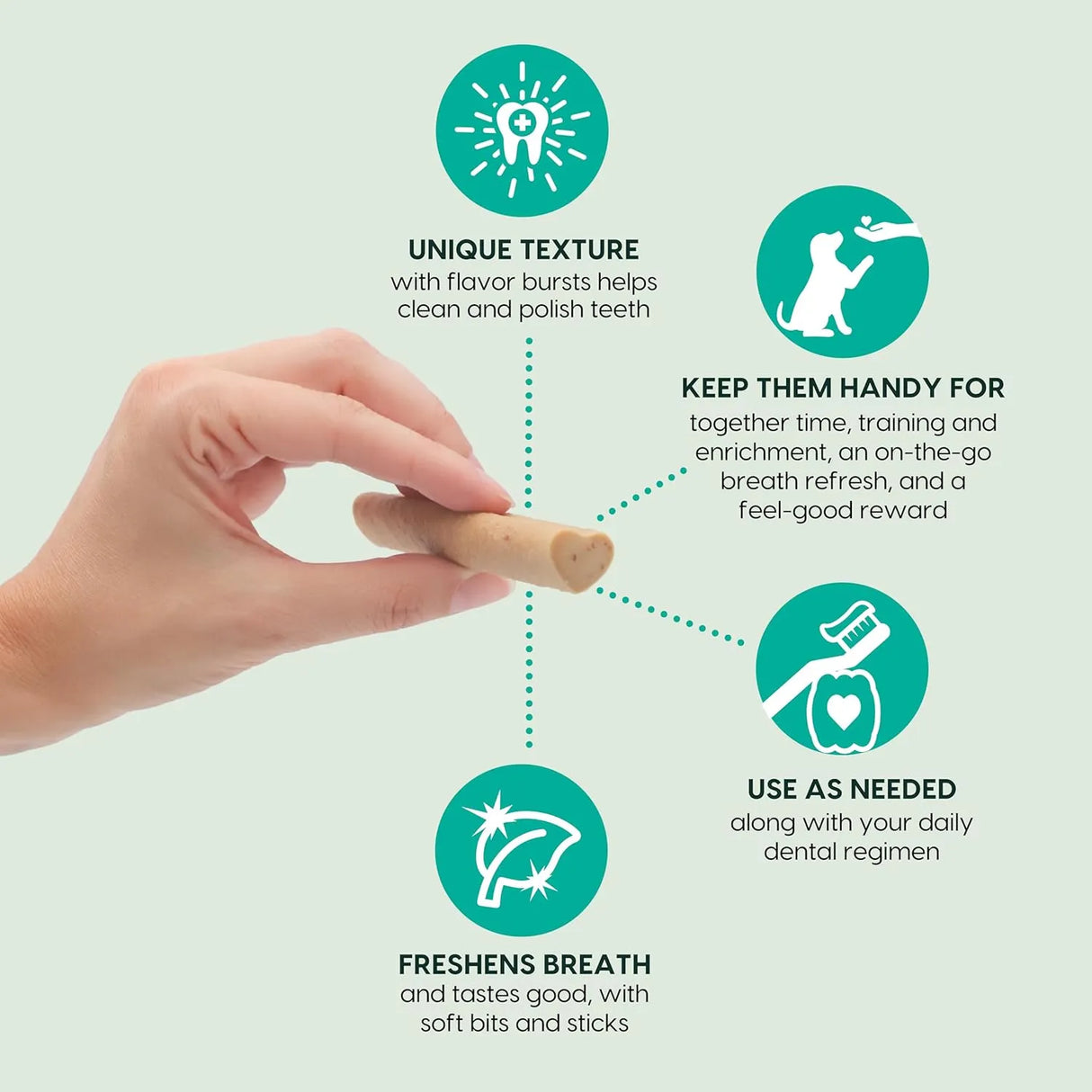 ARK NATURALS - ARK NATURALS Breath Bursts Brushless Toothpaste Dog Treats Peppermint 170Gr. - The Red Vitamin MX - Cuidado Dental Para Perros - {{ shop.shopifyCountryName }}