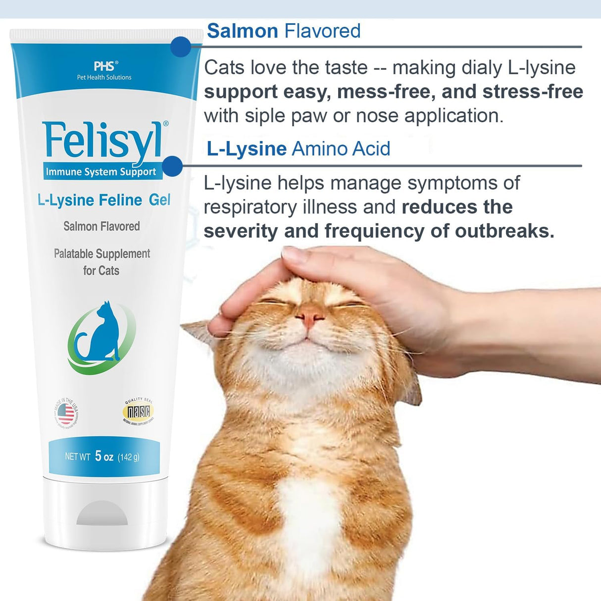 Felisyl L-Lysine Gel for Cats 5 Oz.