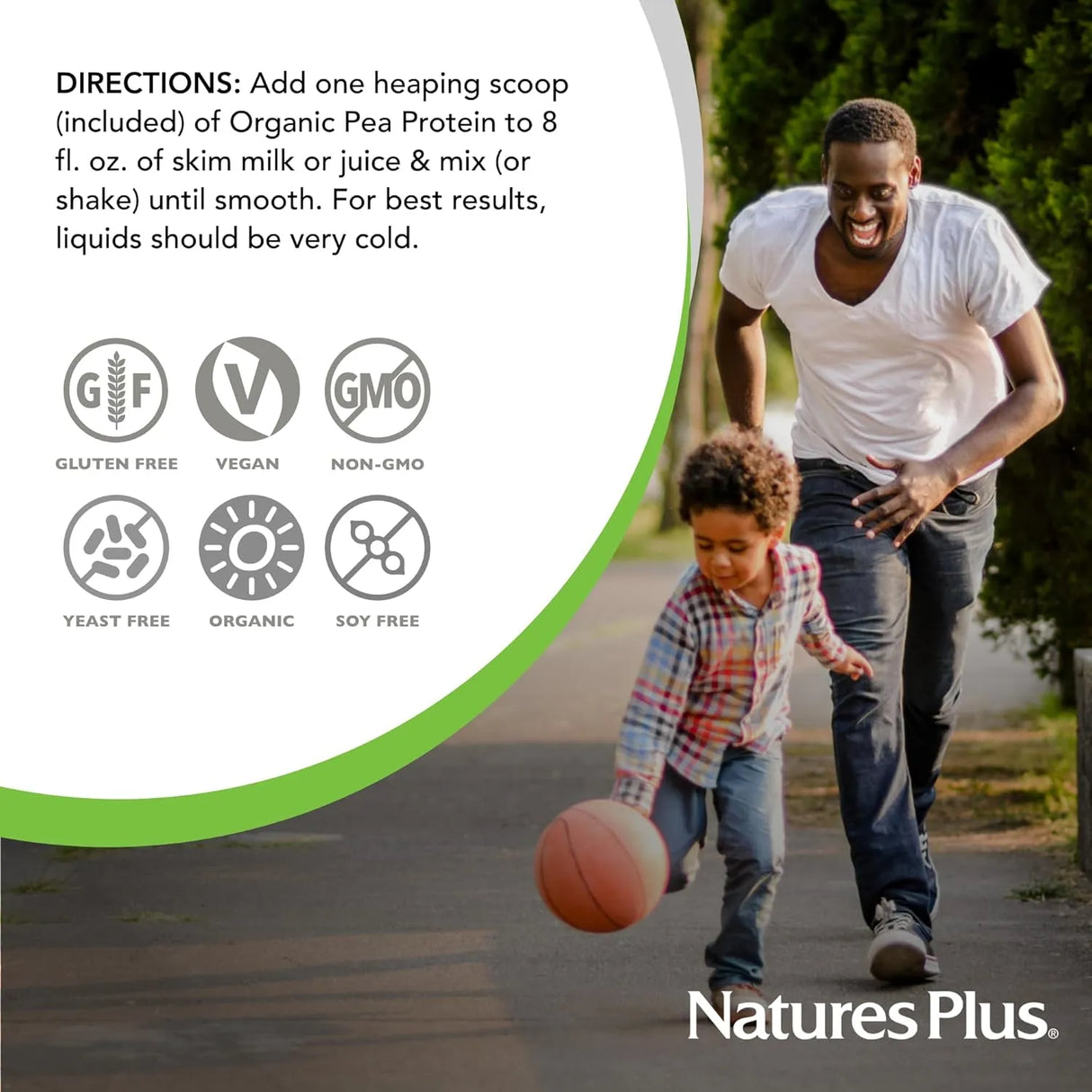 NATURES PLUS - Natures Plus Organic Pea Protein 25 Servicios 500Gr. - The Red Vitamin MX - Suplementos Alimenticios - {{ shop.shopifyCountryName }}