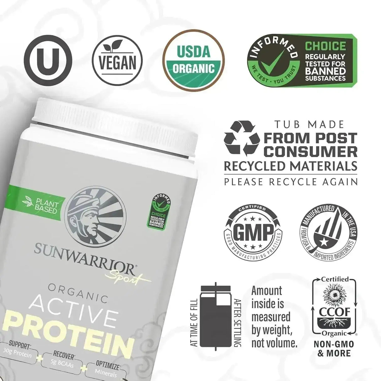 SUNWARRIOR - Sunwarrior Vegan Protein Powder Vanilla 20 Servicios 1 Kg. - The Red Vitamin MX - Suplementos Alimenticios - {{ shop.shopifyCountryName }}