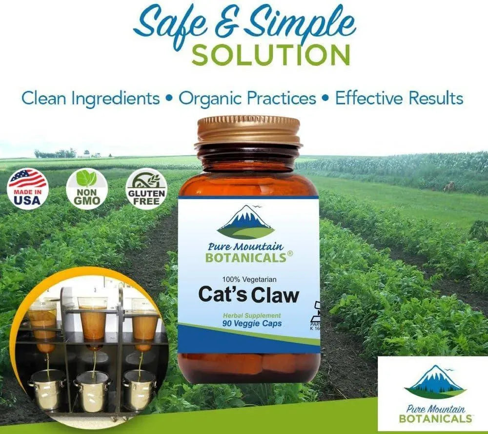 PURE MOUNTAIN BOTANICALS - Pure Mountain Botanicals Cat’s Claw 90 Capsulas - The Red Vitamin MX - Suplementos Alimenticios - {{ shop.shopifyCountryName }}