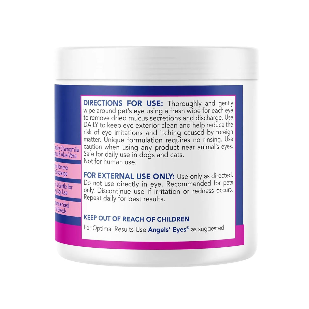 ANGELS' EYES - ANGELS' EYES Gentle Tear Stain & Pet Eye Wipes for All Dogs & Cats 100 Toallitas - The Red Vitamin MX - Cuidado De Los Ojos De Los Perros - {{ shop.shopifyCountryName }}