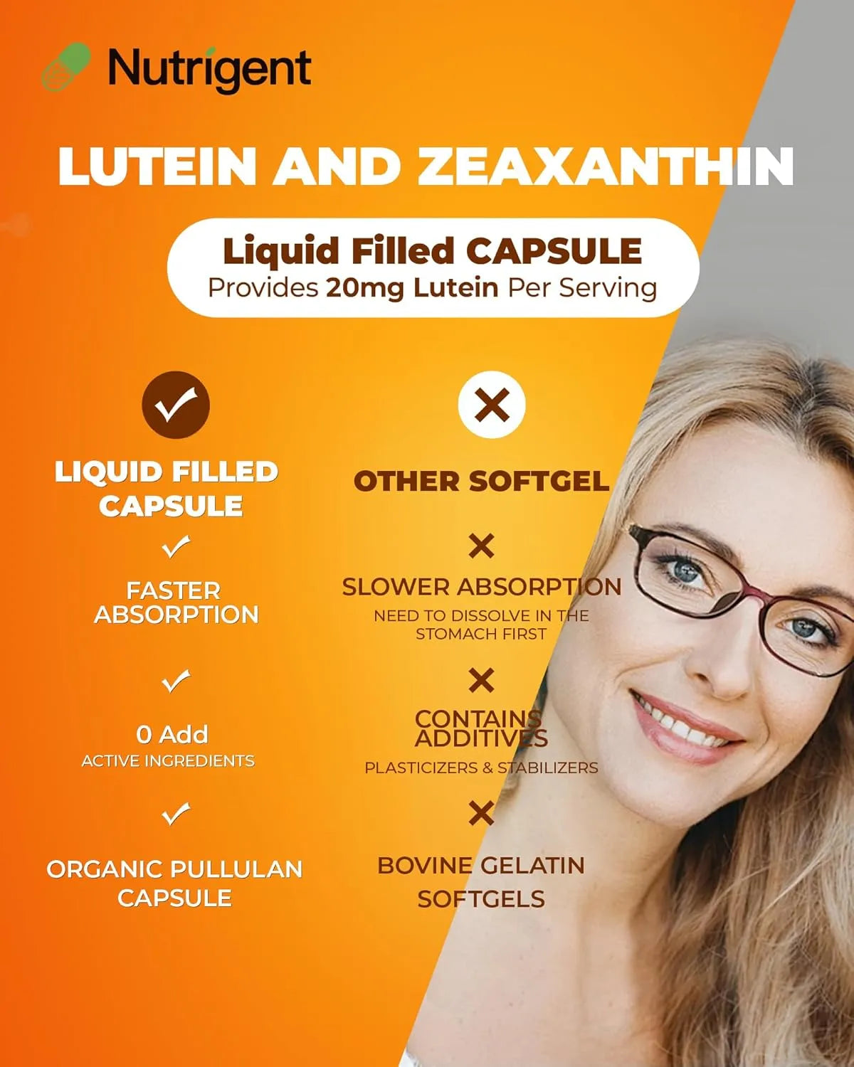 NUTRIGENT - Nutrigent Lutein 20Mg. with Zeaxanthin 60 Capsulas - The Red Vitamin MX - Suplementos Alimenticios - {{ shop.shopifyCountryName }}