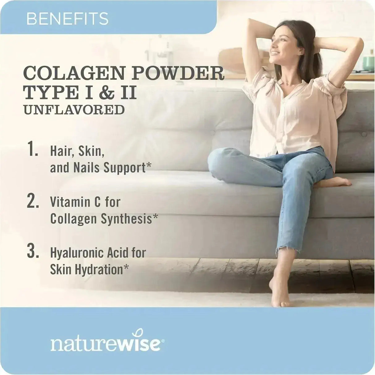 NATUREWISE - NatureWise Collagen Peptides Powder with Hyaluronic Acid and Vitamin C 1,250Gr. - The Red Vitamin MX - Suplementos Alimenticios - {{ shop.shopifyCountryName }}