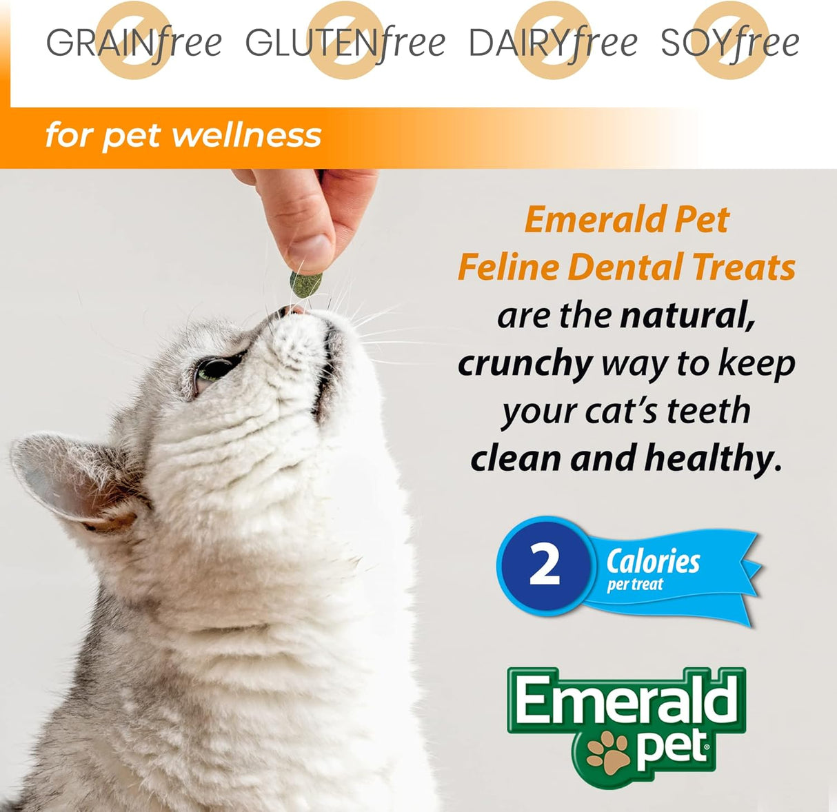 Emerald Pet Feline Dental Treats Salmon 85Gr.