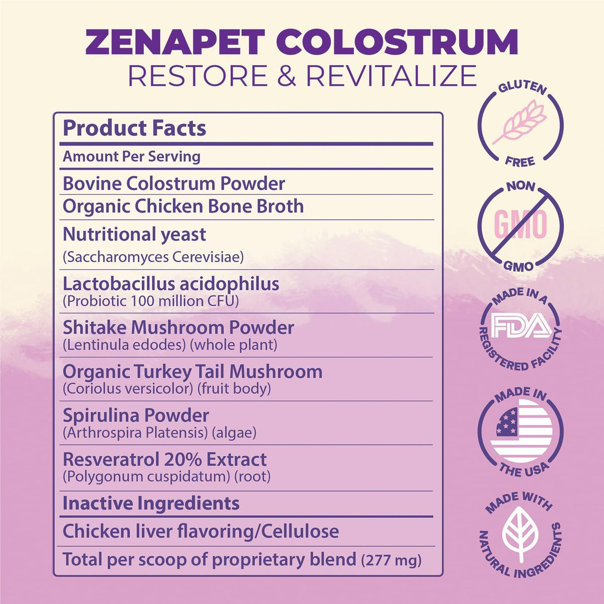 Zenapet Cat Colostrum Plus Superfood Supplement 84Gr.