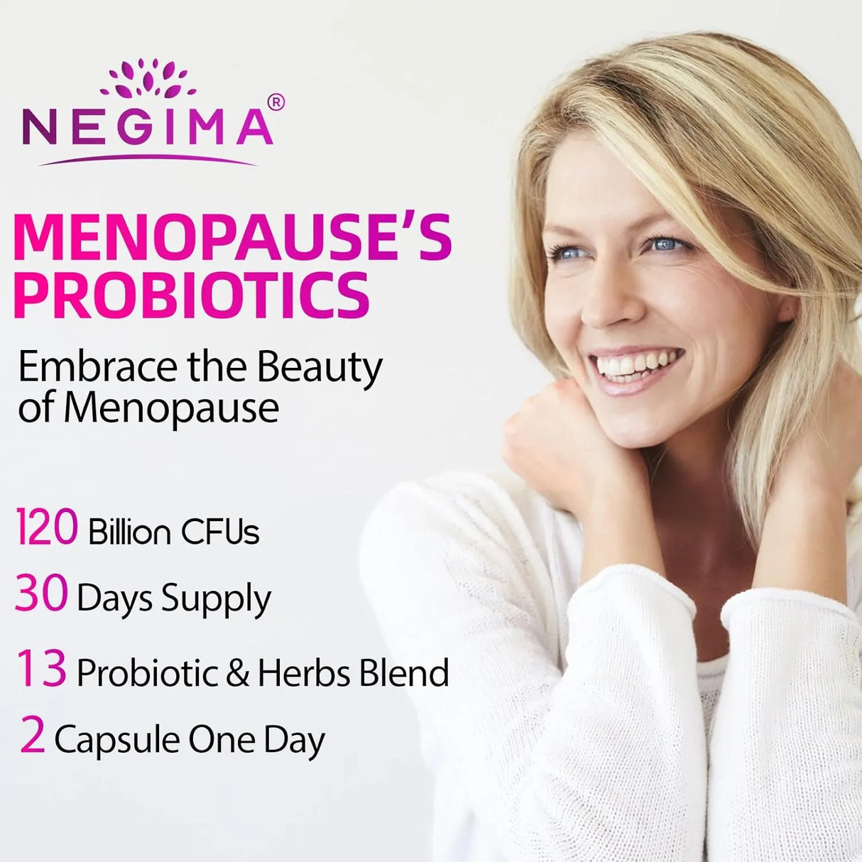 NEGIMA - Negima Menopause Probiotics 60 Capsulas - The Red Vitamin MX - Suplementos Alimenticios - {{ shop.shopifyCountryName }}