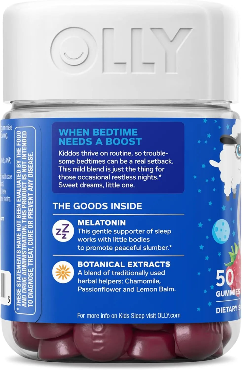 OLLY - OLLY Kids Sleep Gummies 0.5Mg. Melatonin Raspberry 50 Gomitas - The Red Vitamin MX - Suplementos Alimenticios - {{ shop.shopifyCountryName }}