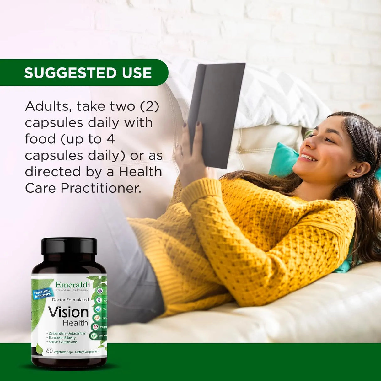 EMERALD LABS - EMERALD LABS Vision Health 60 Capsulas - The Red Vitamin MX - Suplementos Alimenticios - {{ shop.shopifyCountryName }}