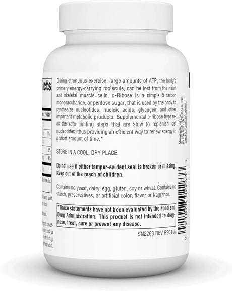 SOURCE NATURALS - Source Naturals D-Ribose 90 Tabletas - The Red Vitamin MX - Suplementos Alimenticios - {{ shop.shopifyCountryName }}
