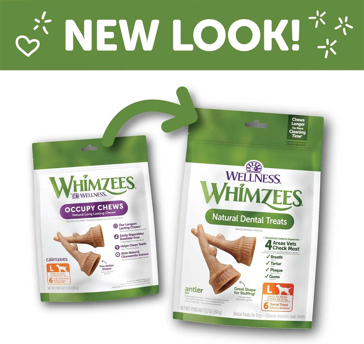 WELLNESS WHIMZEES - WHIMZEES Wellness Occupy Dog Dental Treats Large Size 6 Piezas - The Red Vitamin MX - Cuidado Dental Para Perros - {{ shop.shopifyCountryName }}