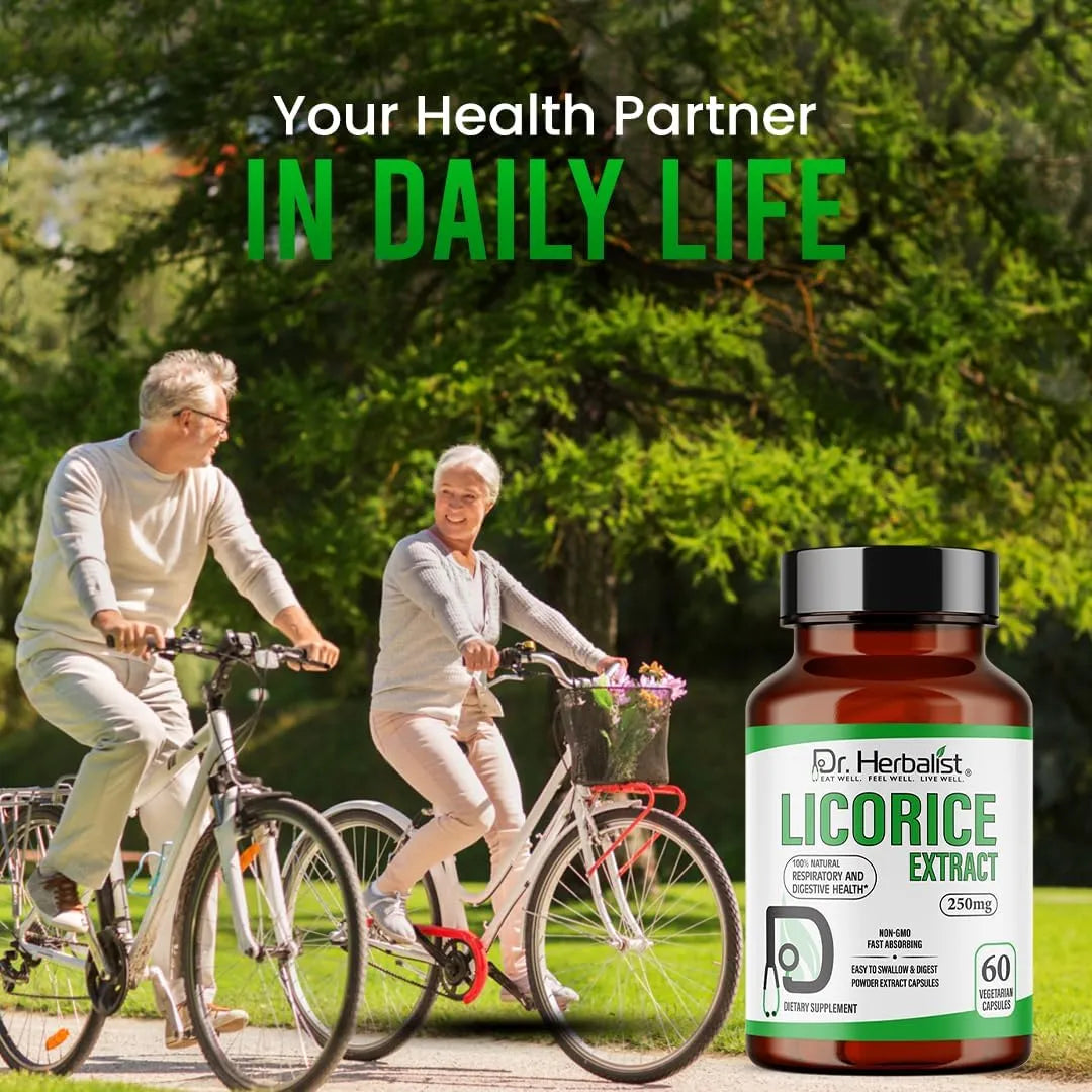 DR. HERBALIST - Dr. Herbalist Licorice Root Extract 5000Mg. 60 Capsulas - The Red Vitamin MX - Suplementos Alimenticios - {{ shop.shopifyCountryName }}