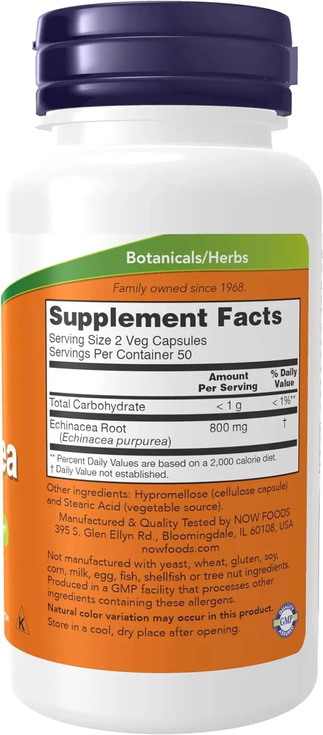 NOW SUPPLEMENTS - NOW Supplements Echinacea 400Mg. 100 Capsulas - The Red Vitamin MX - Suplementos Alimenticios - {{ shop.shopifyCountryName }}