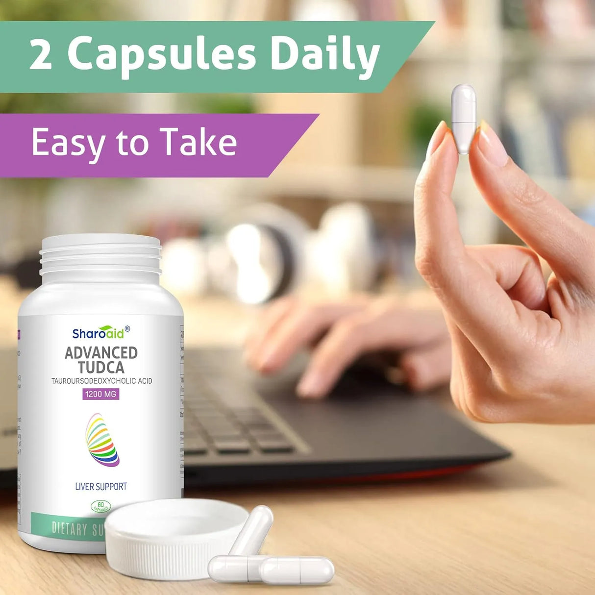 SHAROAID - Sharoaid TUDCA Liver Support 1200Mg. 60 Capsulas - The Red Vitamin MX - Suplementos Alimenticios - {{ shop.shopifyCountryName }}