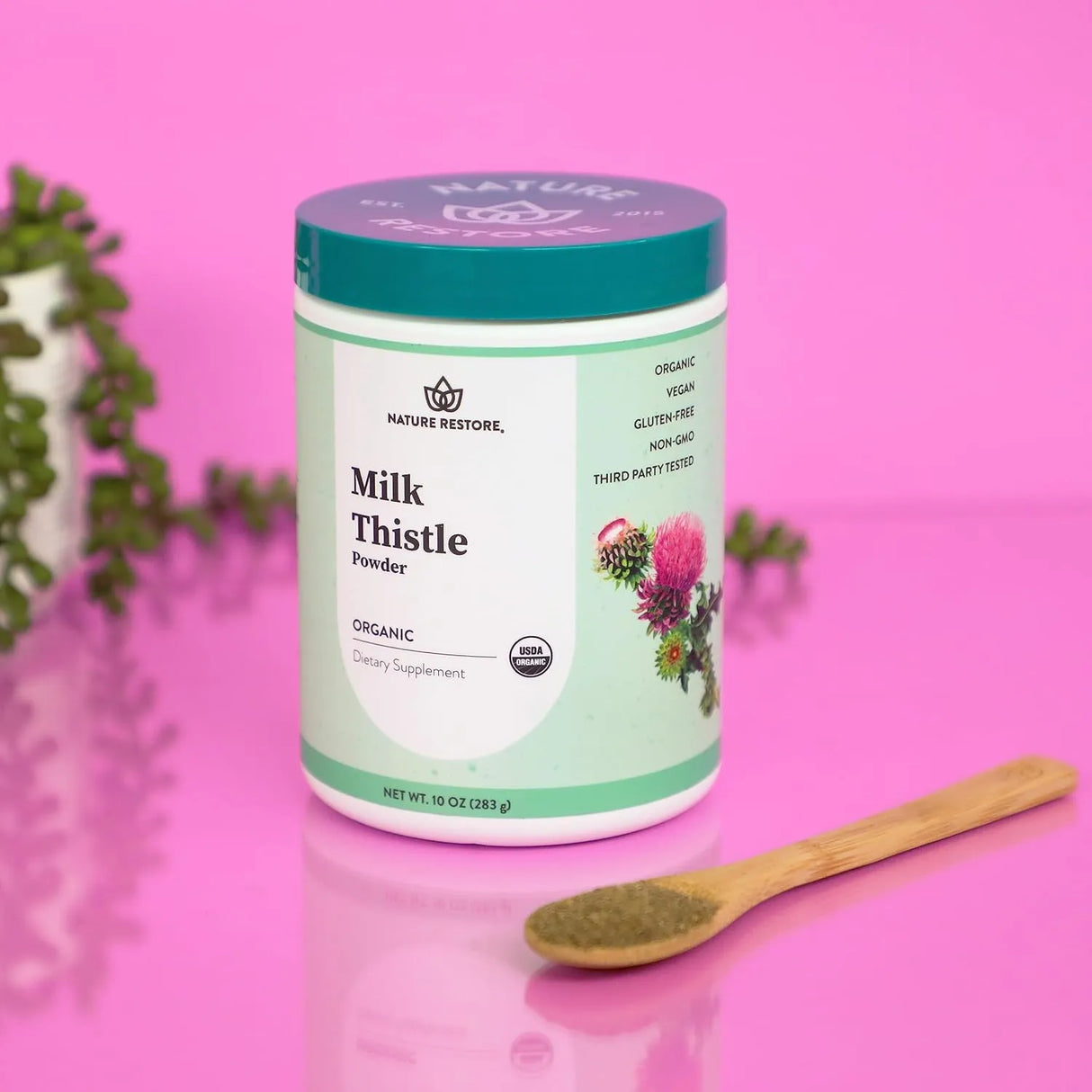 NATURE RESTORE - Nature Restore USDA Certified Organic Milk Thistle Seed Powder 283Gr. - The Red Vitamin MX - Suplementos Alimenticios - {{ shop.shopifyCountryName }}
