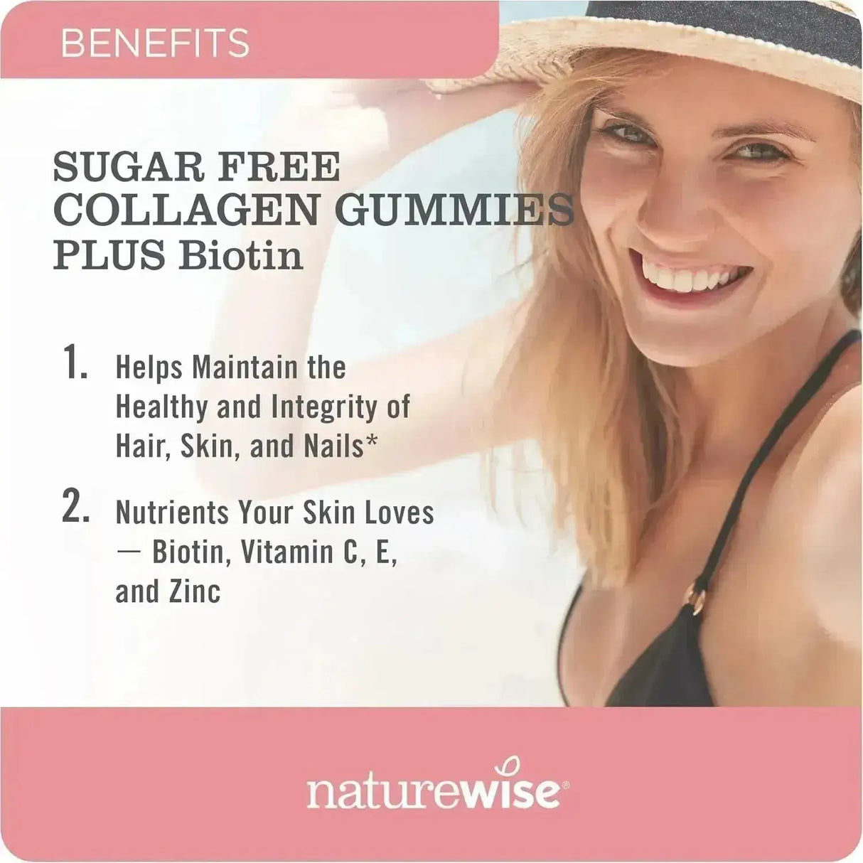 NATUREWISE - NatureWise Sugar-Free Hydrolyzed Collagen Peptide Gummies 180 Gomitas - The Red Vitamin MX - Suplementos Alimenticios - {{ shop.shopifyCountryName }}