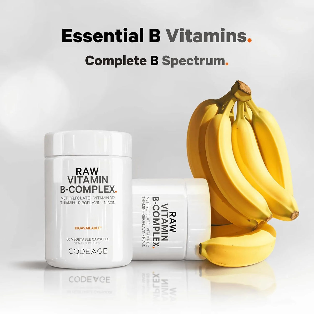 CODEAGE - Codeage Raw Vitamin B-Complex 60 Capsulas - The Red Vitamin MX - Suplementos Alimenticios - {{ shop.shopifyCountryName }}