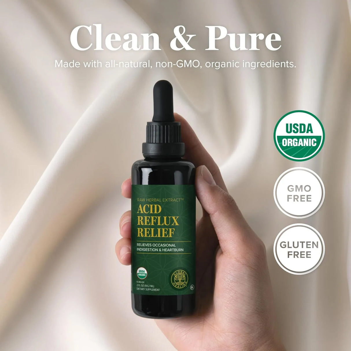 GLOBAL HEALING CENTER - Global Healing Acid Reflux Relief Organic Liquid 2 Fl.Oz. - The Red Vitamin MX - Suplementos Alimenticios - {{ shop.shopifyCountryName }}