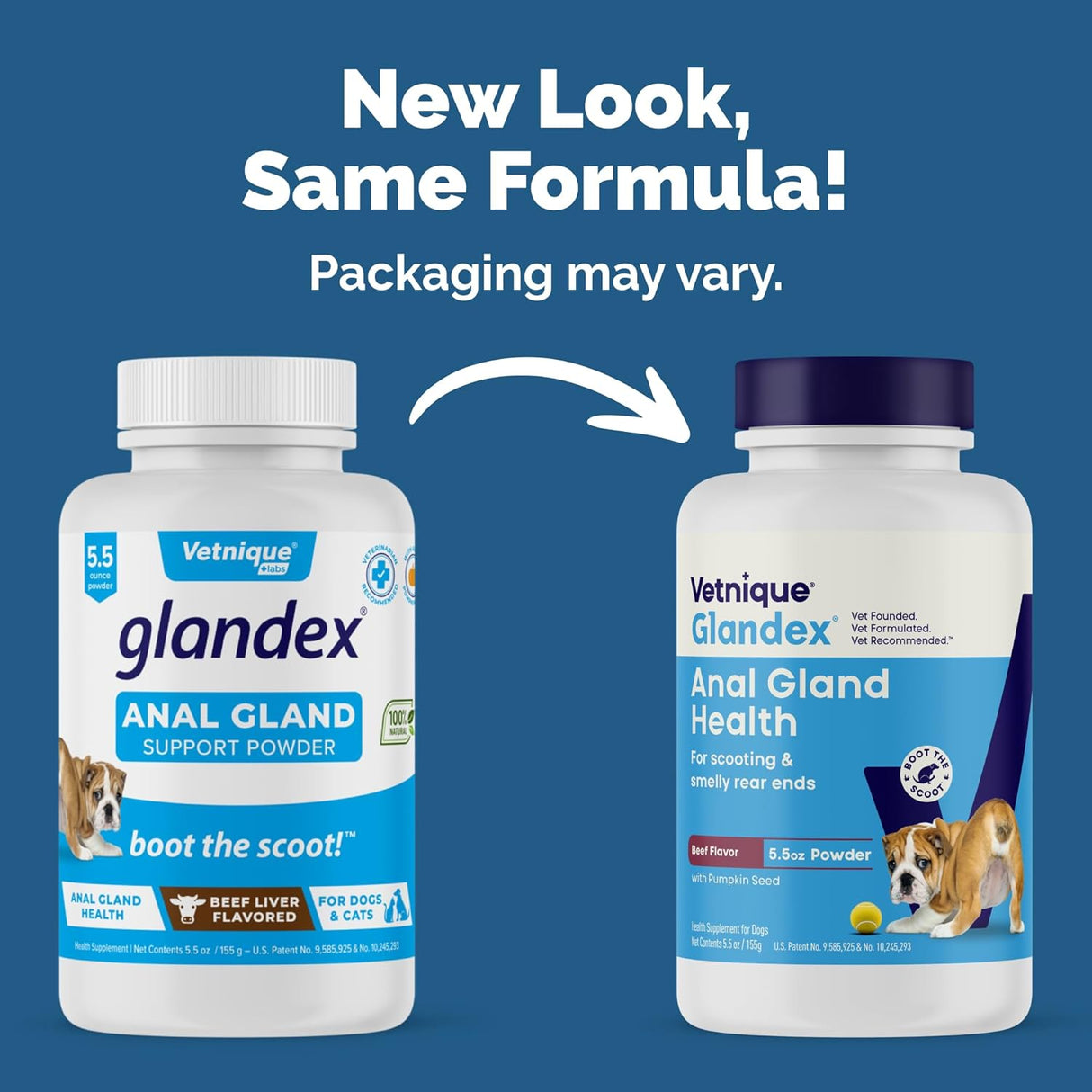 Vetnique Labs Glandex Dog Fiber Supplement Powder Beef Liver 155Gr.