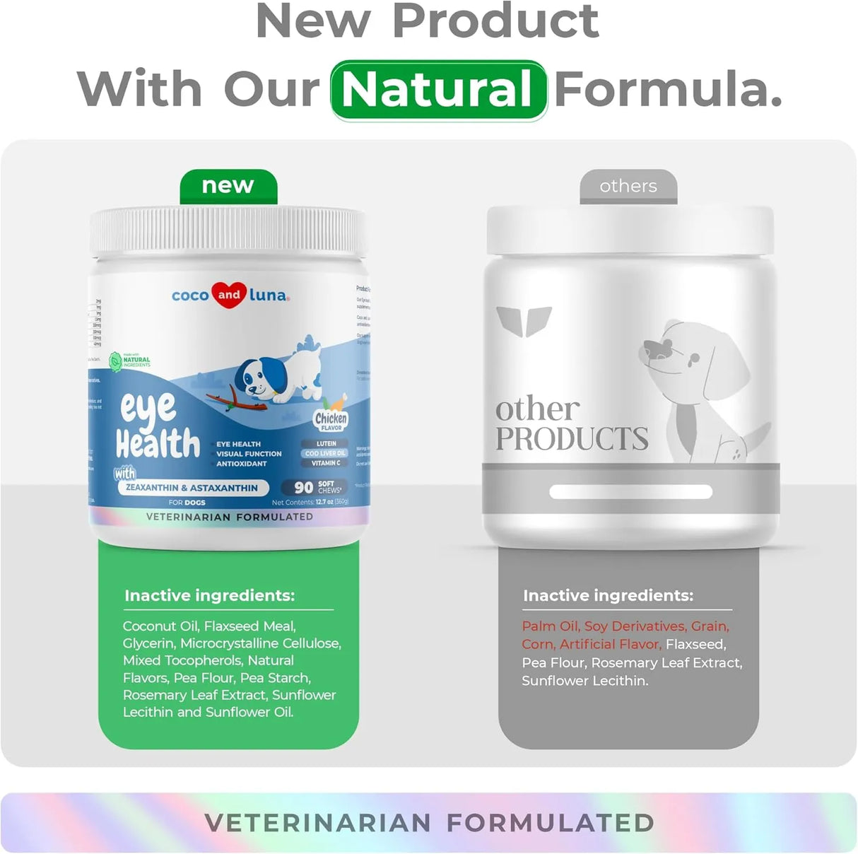 COCO AND LUNA - Coco and Luna Eye Support for Dogs 90 Masticables - The Red Vitamin MX - Cuidado De Los Ojos De Los Perros - {{ shop.shopifyCountryName }}