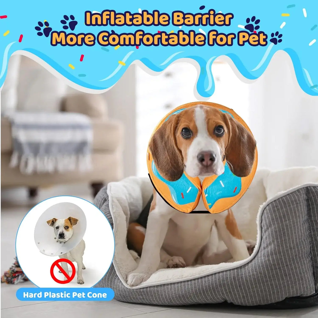 GRAND LINE - Grand Line Donut Inflatable Collar MEDIUM - The Red Vitamin MX - Collares y Conos De Recuperación Para Perros - {{ shop.shopifyCountryName }}
