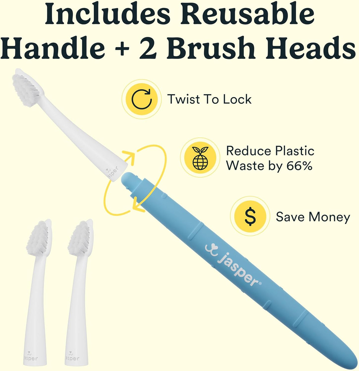 Jasper Microbrush Cat Toothbrush Soft-Bristled Toothbrush Kit