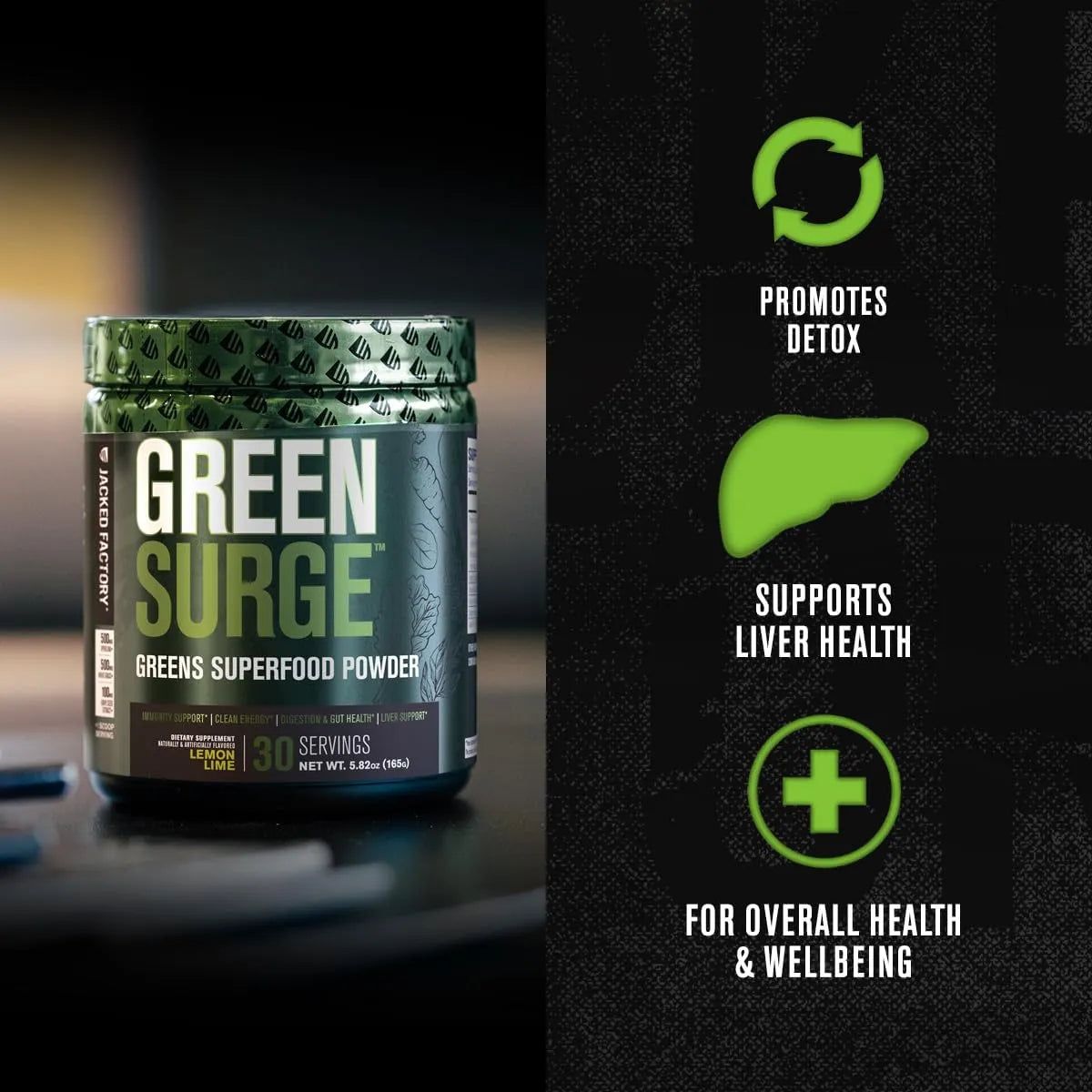 JACKED FACTORY - Jacked Factory Green Surge Green Superfood Powder 30 Servicios Sour Apple 171Gr. - The Red Vitamin MX - Suplementos Alimenticios - {{ shop.shopifyCountryName }}