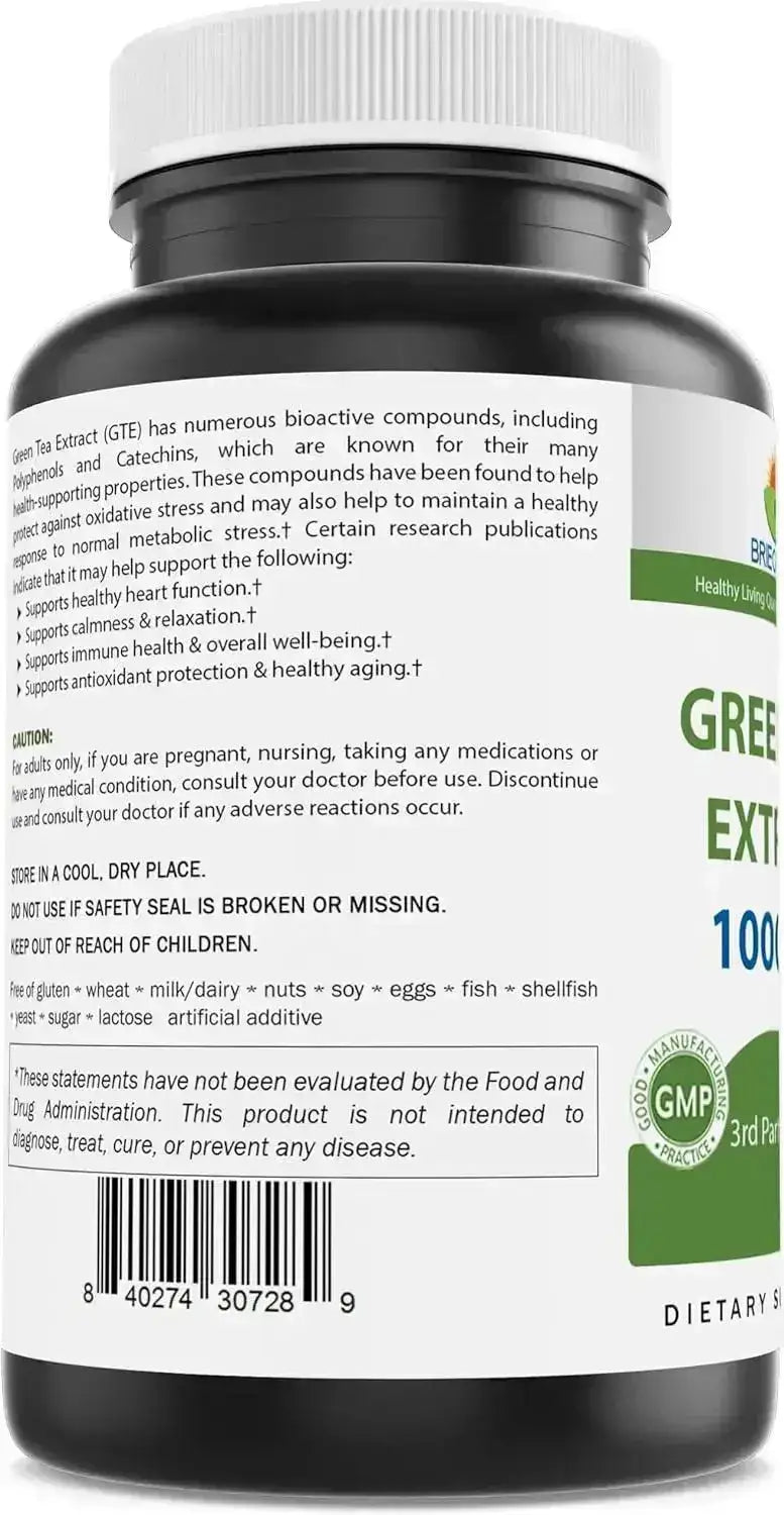 BRIEOFOOD - Brieofood Green Tea Extract 1000Mg. 250 Capsulas - The Red Vitamin MX - Suplementos Alimenticios - {{ shop.shopifyCountryName }}