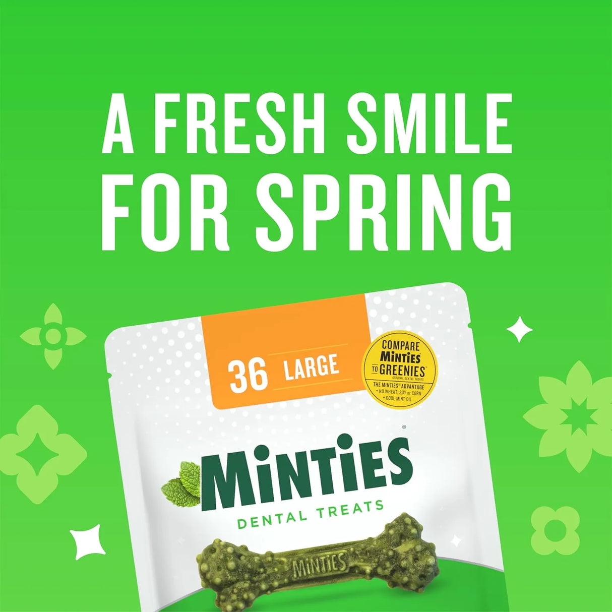 MINTIES - Minties Dental Chews for Dogs Mint-Flavored Treats for Large Dogs Over 50 lbs 5 Piezas - The Red Vitamin MX - Cuidado Dental Para Perros - {{ shop.shopifyCountryName }}