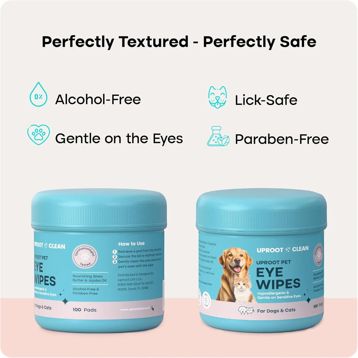 UPROOT - Uproot Clean Cat & Dog Eye Wipes: Hypoallergenic Eye Wipes for Dogs 100 Toallitas - The Red Vitamin MX - Cuidado De Los Ojos De Los Perros - {{ shop.shopifyCountryName }}