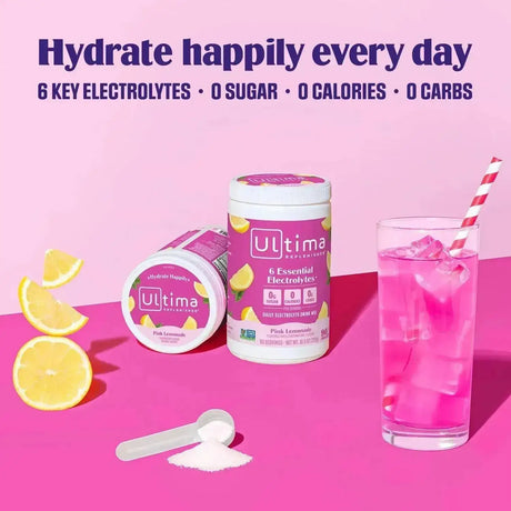 ULTIMA - Ultima Replenisher Daily Electrolyte Drink Mix Pink Lemonade 90 Servicios 297Gr. - The Red Vitamin MX - Suplementos Alimenticios - {{ shop.shopifyCountryName }}