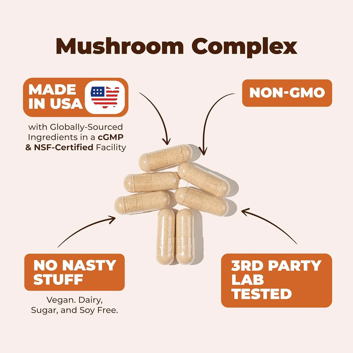 VIMERSON HEALTH - Vimerson Health Mushroom 10xComplex 60 Capsulas - The Red Vitamin MX - Suplementos Alimenticios - {{ shop.shopifyCountryName }}