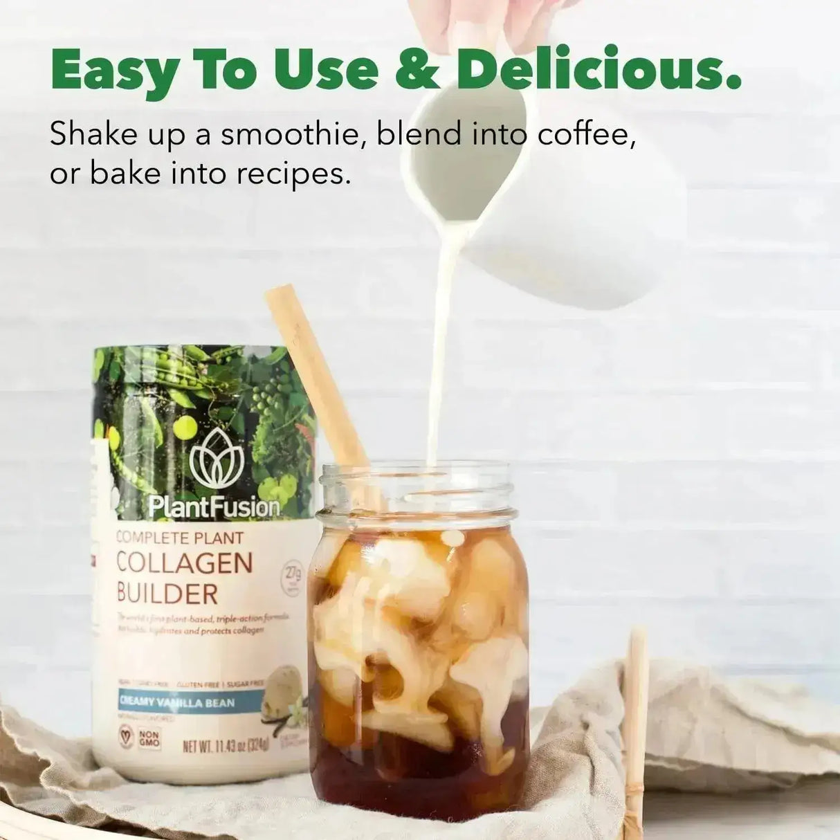 PLANTFUSION - PlantFusion Vegan Collagen Powder Unflavored 300Gr. - The Red Vitamin MX - Suplementos Alimenticios - {{ shop.shopifyCountryName }}