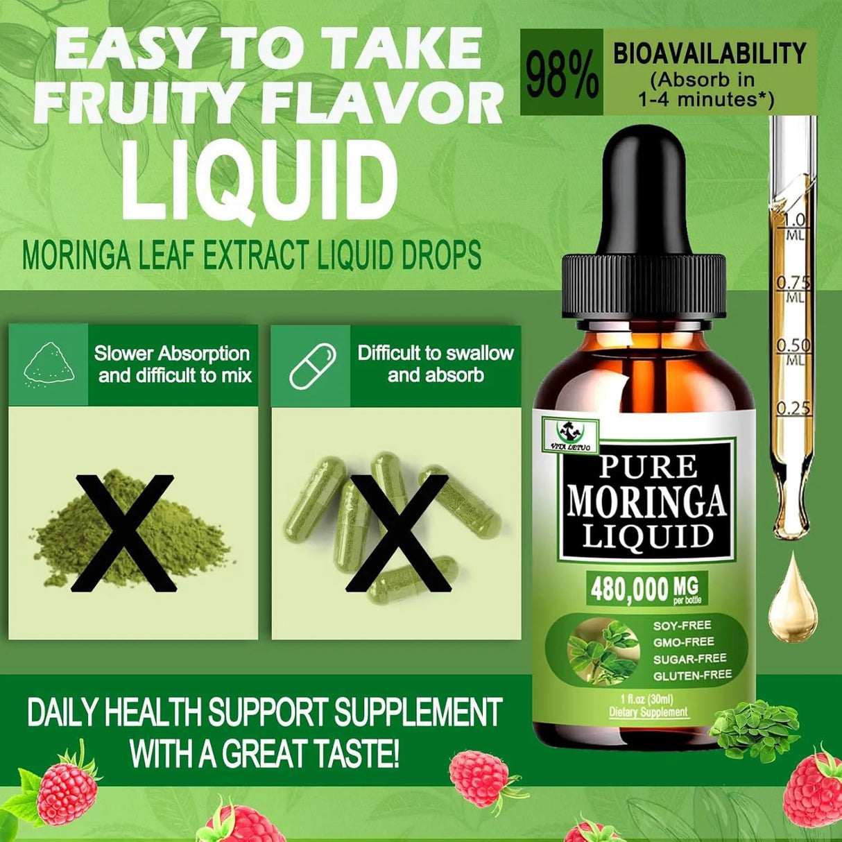 VITA LETUO - Vita Letuo Organic Moringa Liquid Drops 30Ml. - The Red Vitamin MX - Suplementos Alimenticios - {{ shop.shopifyCountryName }}
