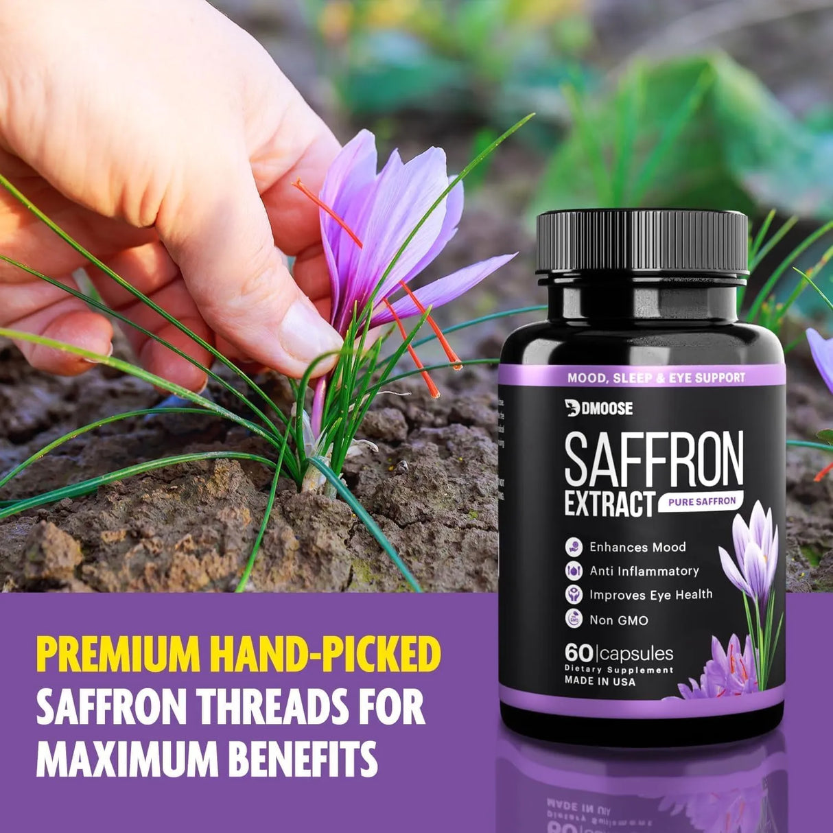 DMOOSE - DMoose Saffron Extract 88.5Mg. 60 Capsulas - The Red Vitamin MX - Suplementos Alimenticios - {{ shop.shopifyCountryName }}