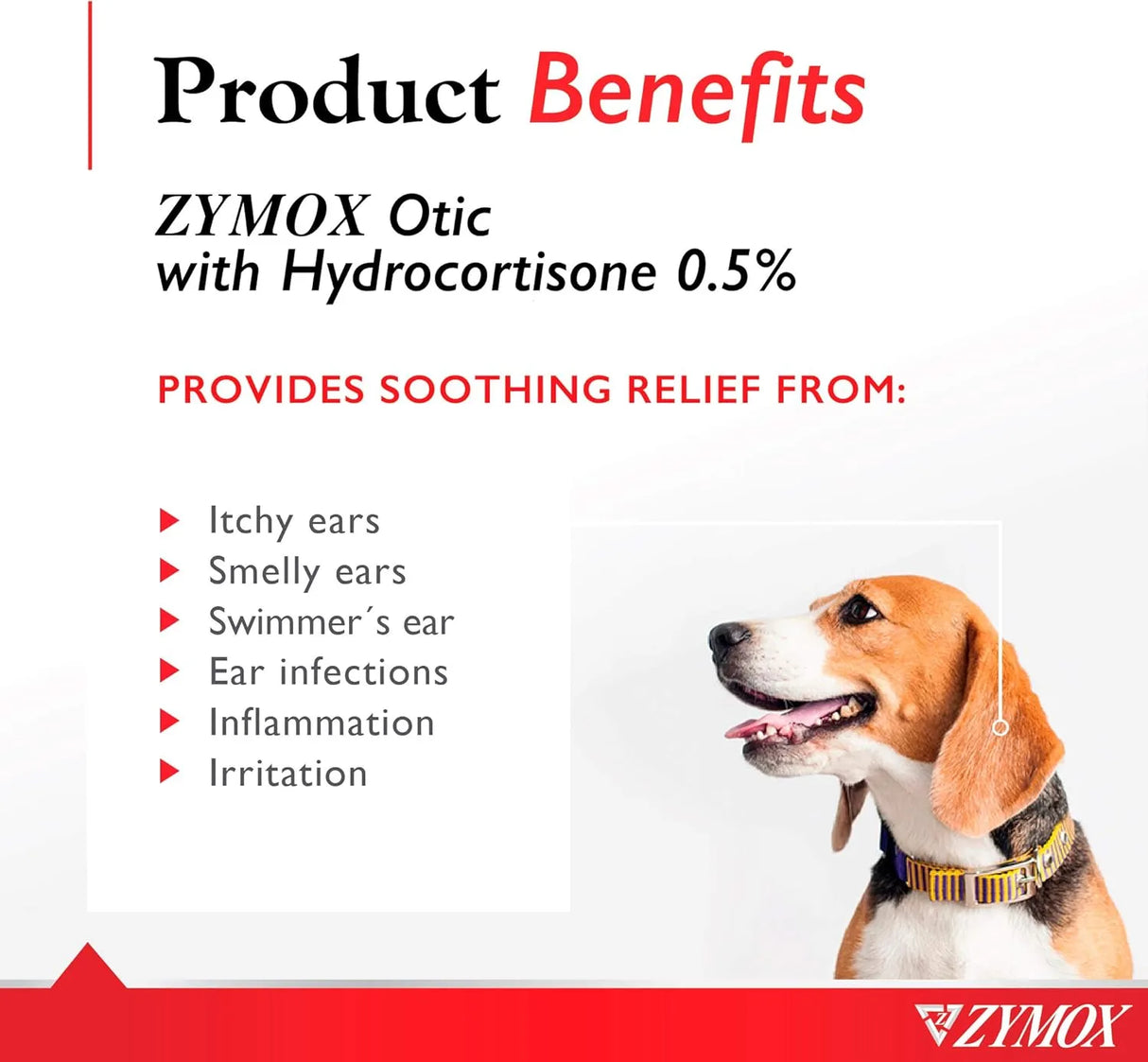ZYMOX - ZYMOX Enzymatic Ear Solution 37Ml. - The Red Vitamin MX - Cuidado Del Oído De Perros - {{ shop.shopifyCountryName }}