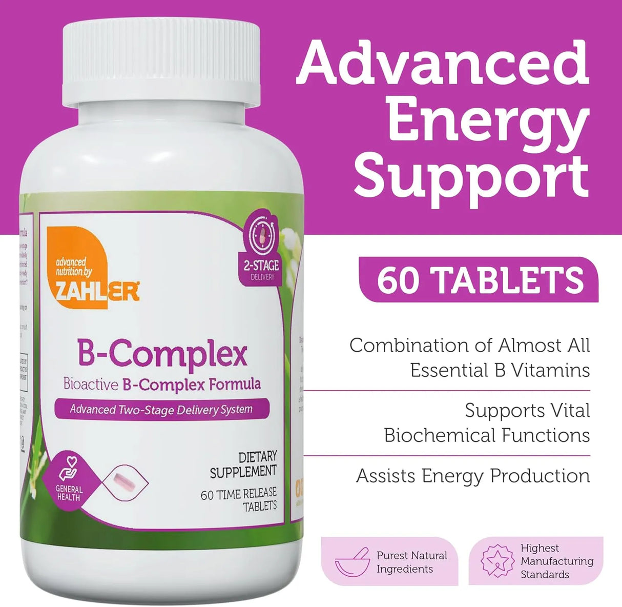 ZAHLER - Zahler B-Complex 60 Tabletas - The Red Vitamin MX - Suplementos Alimenticios - {{ shop.shopifyCountryName }}