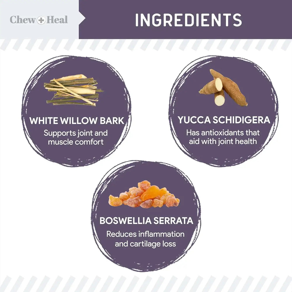 CHEW + HEAL - Chew + Heal Labs Senior Mobility and Vitality 120 Tabletas - The Red Vitamin MX - Cuidado De Cadera Y Articulaciones Para Perros - {{ shop.shopifyCountryName }}