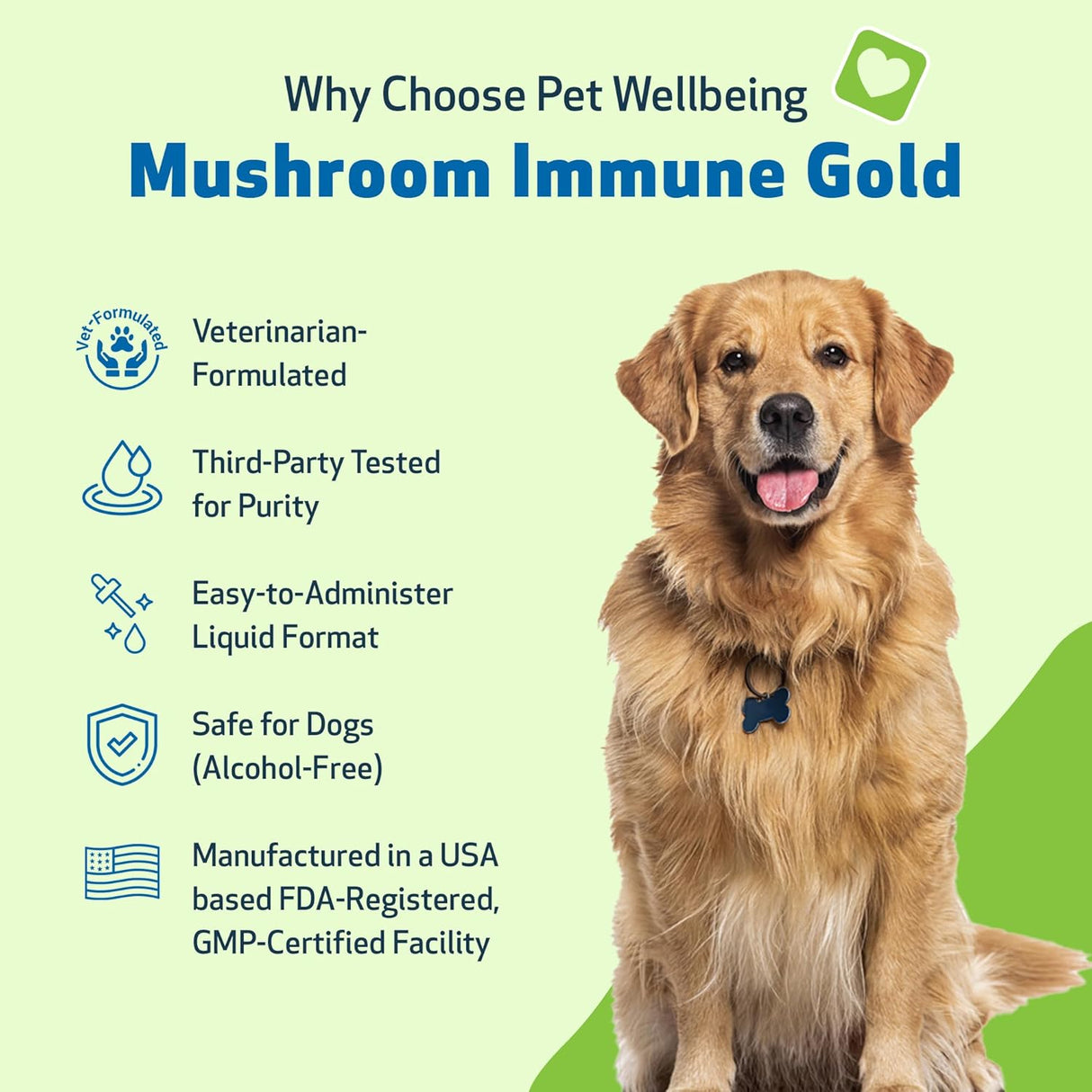PET WELLBEING - Pet Wellbeing Mushroom Immune Gold for Dogs 236Ml. - The Red Vitamin MX - Suplementos Herbales Para Perros - {{ shop.shopifyCountryName }}