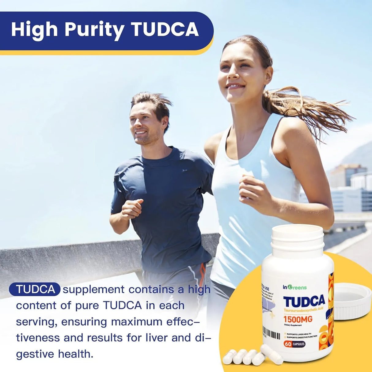 INGREENS - inGreens Pure TUDCA 1500Mg. 60 Capsulas - The Red Vitamin MX - Suplementos Alimenticios - {{ shop.shopifyCountryName }}