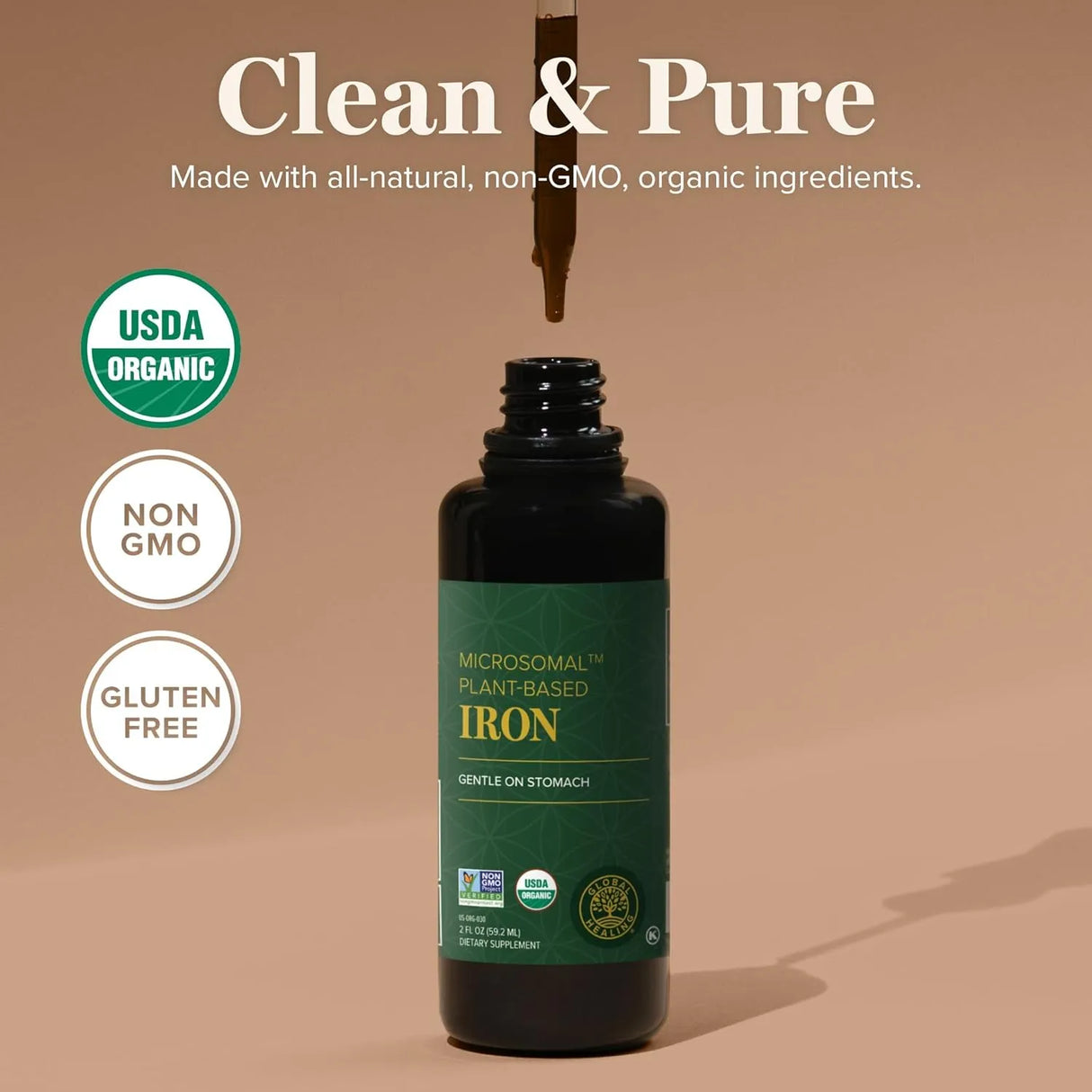 GLOBAL HEALING CENTER - Global Healing Iron Drops 2 Fl.Oz. - The Red Vitamin MX - Suplementos Alimenticios - {{ shop.shopifyCountryName }}