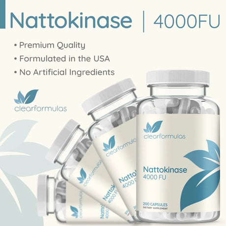 CLEARFORMULAS - Clear Formulas Nattokinase 4000 FU 200 Capsulas - The Red Vitamin MX - Suplementos Alimenticios - {{ shop.shopifyCountryName }}