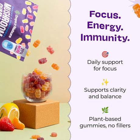 DROPS OF NATURE - Drops Of Nature Mushroom Gummies with Ashwagandha 246Gr. - The Red Vitamin MX - Suplementos Alimenticios - {{ shop.shopifyCountryName }}